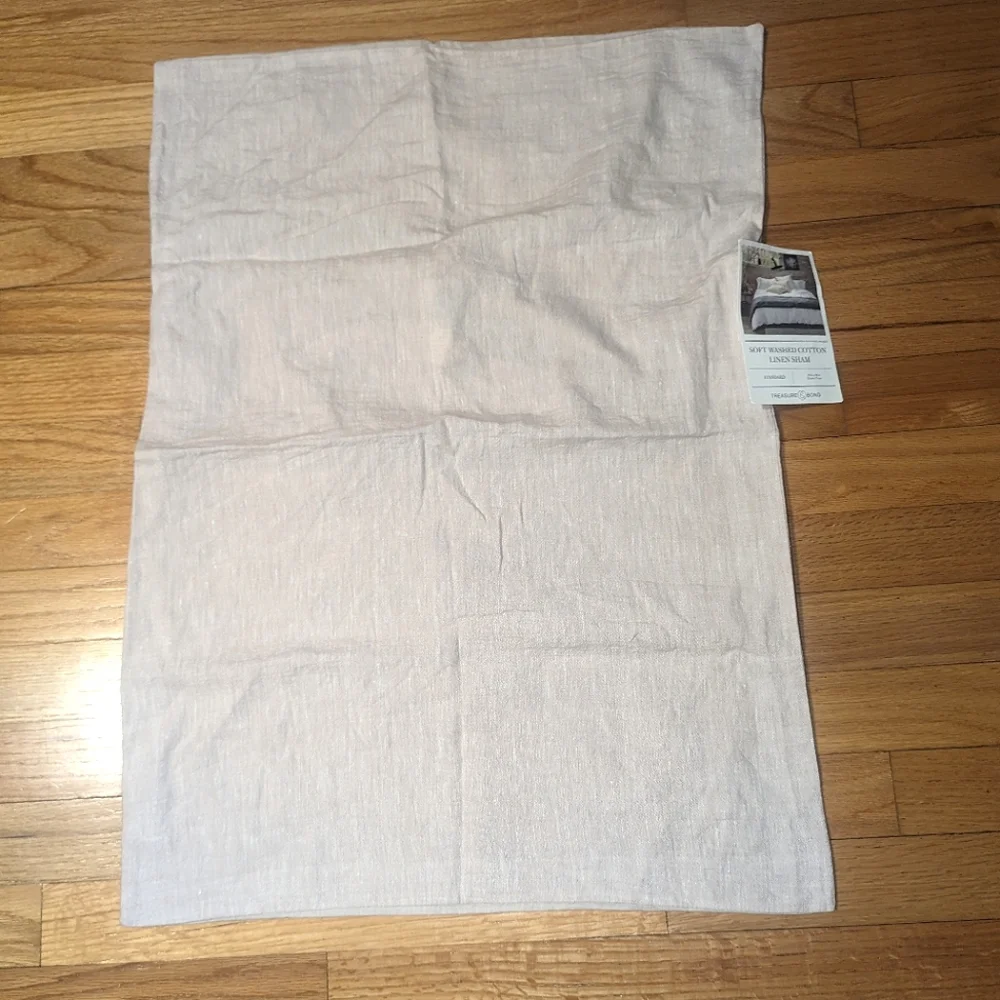 Nordstrom Soft Wash Cotton Linen Sham Standard Pillowcase Treasure & Bond